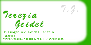 terezia geidel business card
